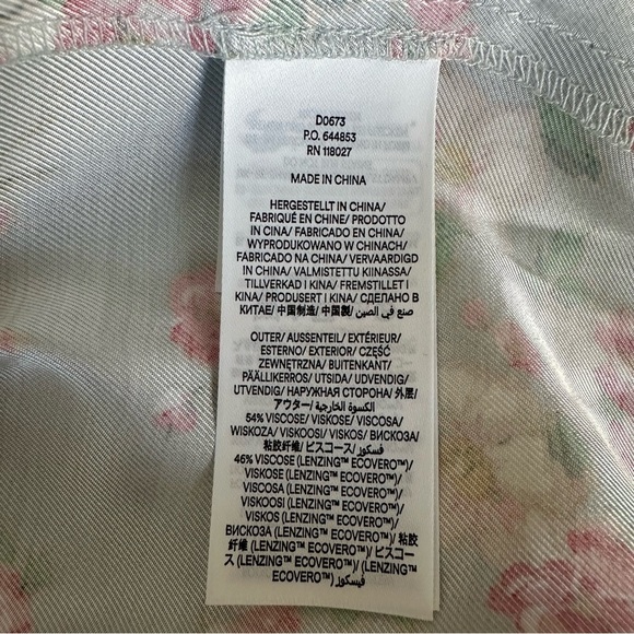 Boden Fit-And-Flare Pastel Blue Sleeveless Floral Midi Dress Size 4 - Picture 14 of 16